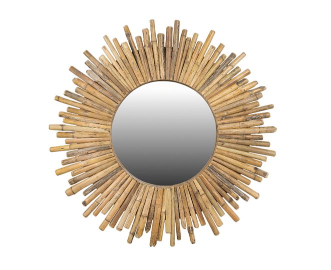 Round Bamboo Starburst Mirror Nest Fine Gifts And Interiors